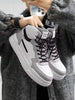 Men's White Sneakers Couples Anti-Slip Casual Sports Shoes For Outdoor Activities, High-Top Style